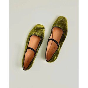 Madewell The Greta Ballet Flat in Desert Olive